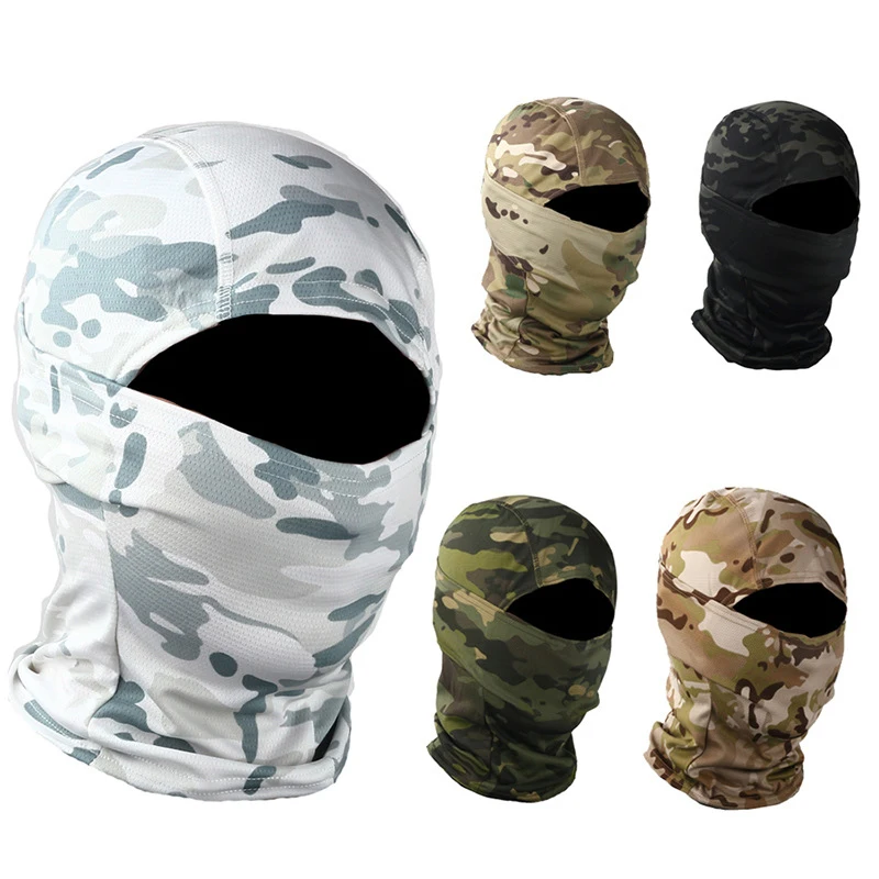 

Тактическая камуфляжная Балаклава, маска на все лицо CS для военных игр, охоты, велоспорта, Спортивная подкладка для шлема, военный шарф Муль...