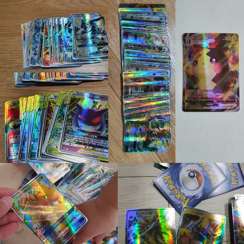 

Корейские карты Pokemon Vstar Vmax GX CSR блестящая Радуга Arceus Пикачу; Чаризард голографические карты PTCG детские подарки настольная игра