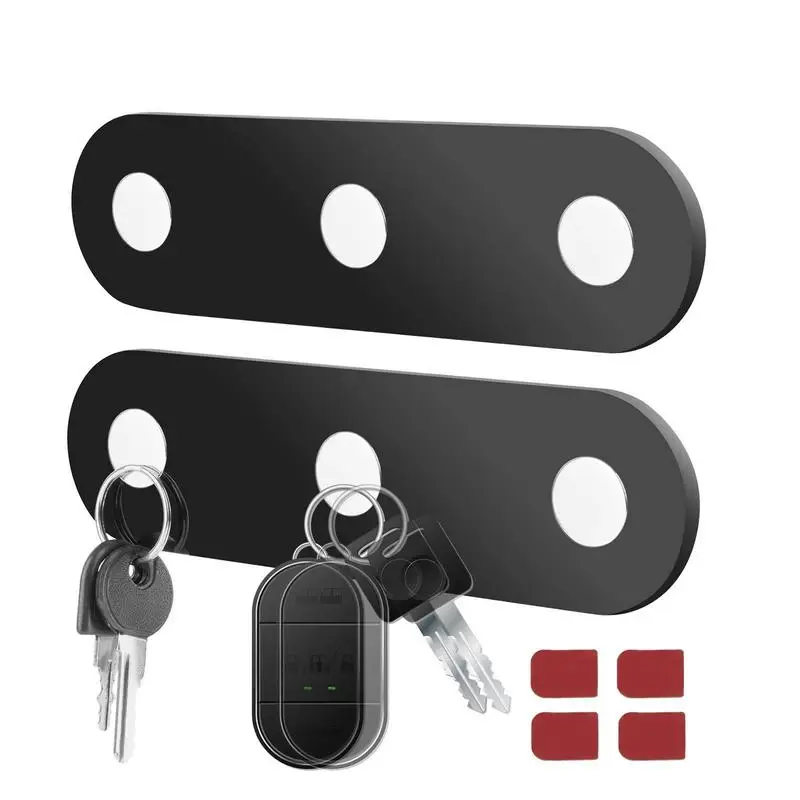 

Wall Mount Key Holder Key Rack For Wall No Drilling Key Organizer Magnetic Hang Multiple Keychains For Wall Door Tile Glass