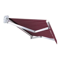 aluminum alloy sun shade folding tent folding retractable hand cranking electric canopy balcony outdoor roof yard umbrella
