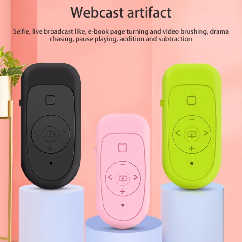 

Brand New Wireless Bluetooth 5.0 Compatible Remote Control Remote Selfie Short Video Page Down Like Smart Remote Control