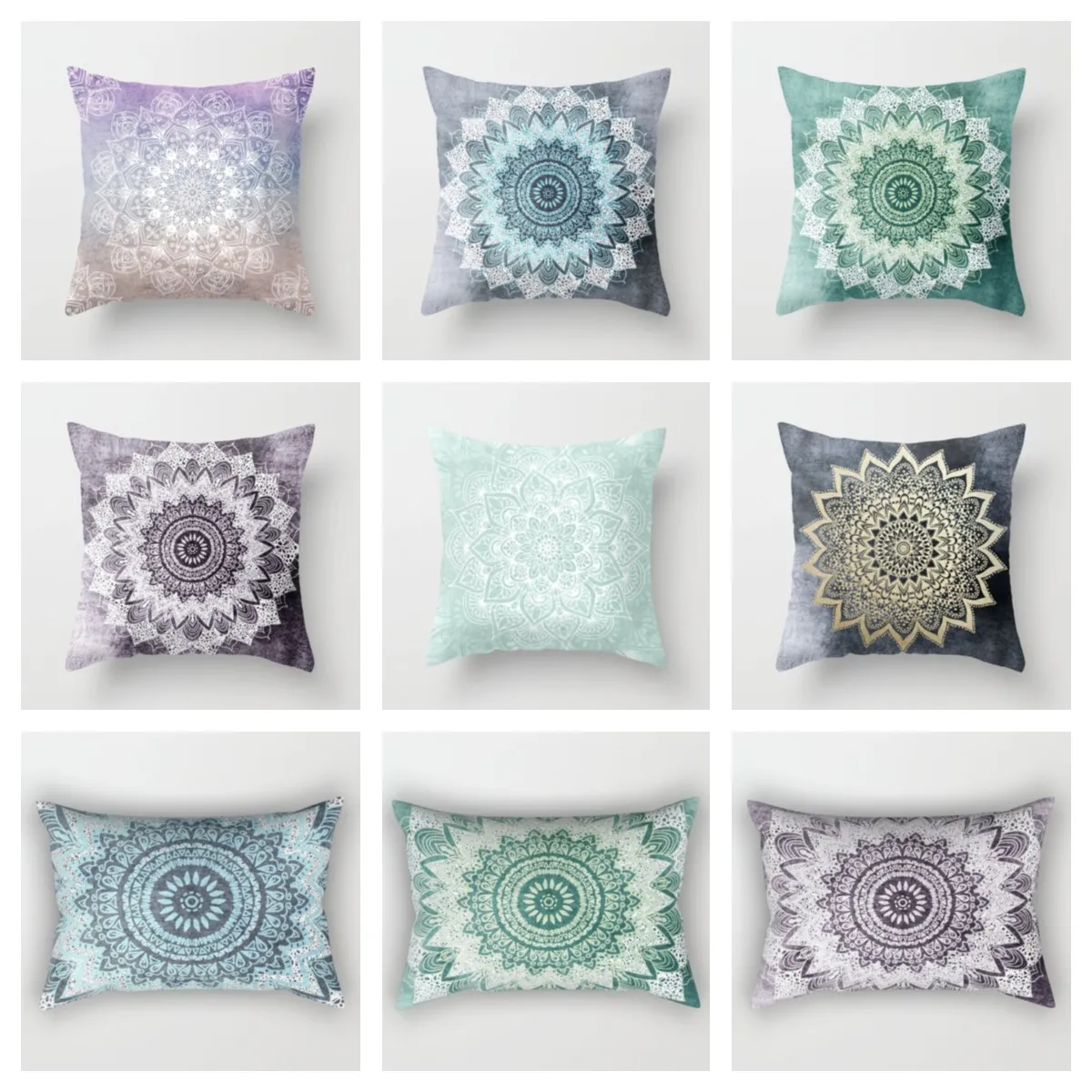 Плюшевая наволочка мандала, украшение для дома, диванная подушка для гостиной, 40*40,45*45,60x60 40x60