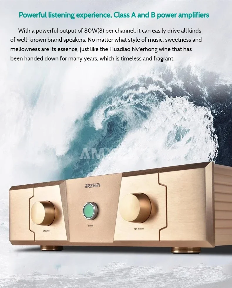 Прямой FM ACOUSTICS FM300A Gold Edition HiFi усилитель 80 Вт*2 8 Ом 150 4 мощности