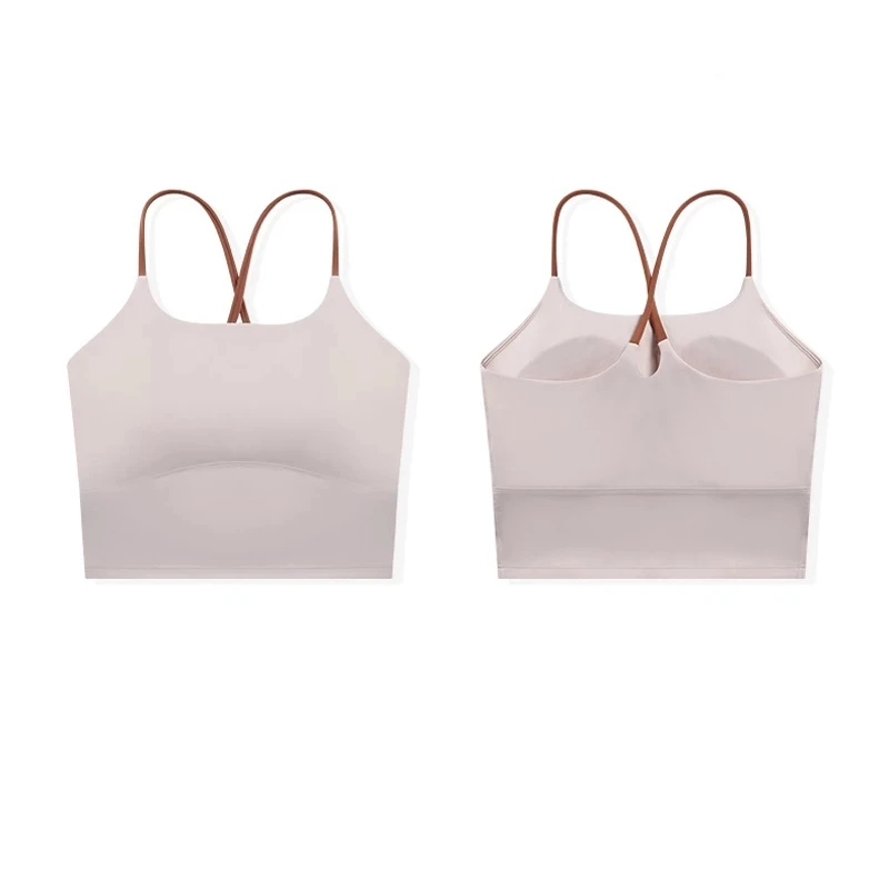 Lulu Running Vest Cross Strap Workout Tank Gym  Women Racerback Crop Tank Sexy Sports Sleeveless Shirt Loose Athletic Tops