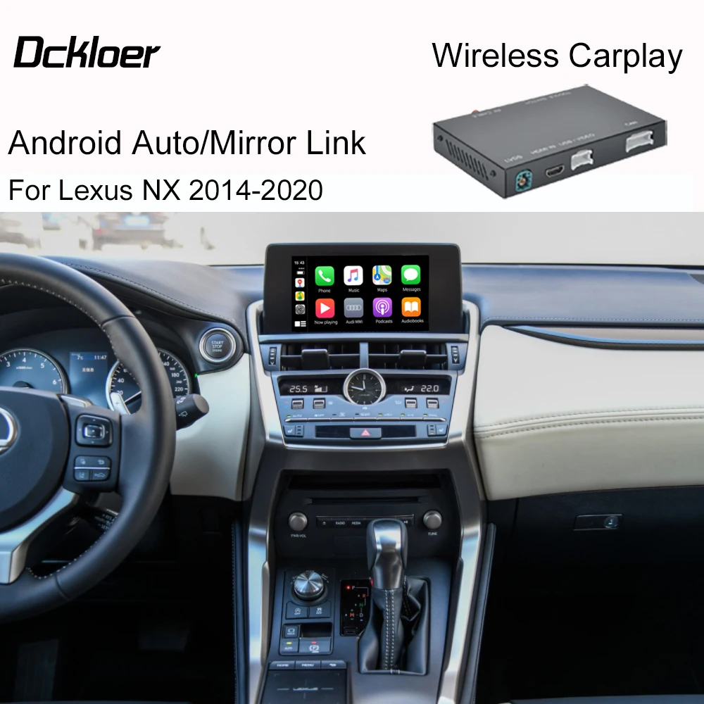 

Wireless Apple CarPlay For Lexus NX 2014-2020 With Mirror Link AirPlay Car Play Android Auto Interface Functions