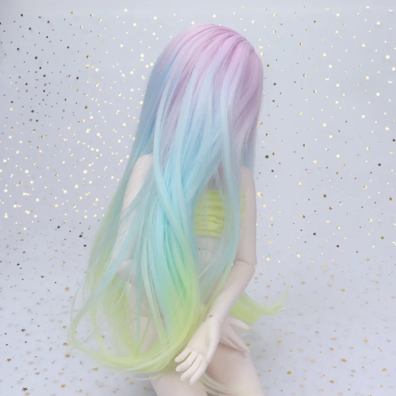 1/3 1/4 1/6 Bjd Sd Керамическая кукла парик окрашивание серии Радуга Красочные куклы