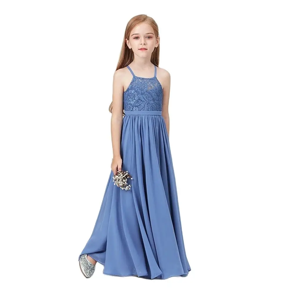 

Girls Princess Dress Costume Strapless Autumn Summer Dress For Girls Frocks Dress Graduation Gown Junior Bridesmaid dresses