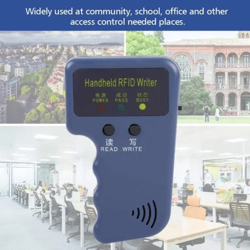 

Blue 125KHz RFID Programmer Duplicator Copier Writer Reader Writer ID Card Cloner & Key Access Card Replicator Keychain Reader