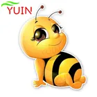 Наклейка на автомобиль, с улыбающейся Пчелкой, водостойкая, 19 х15 см