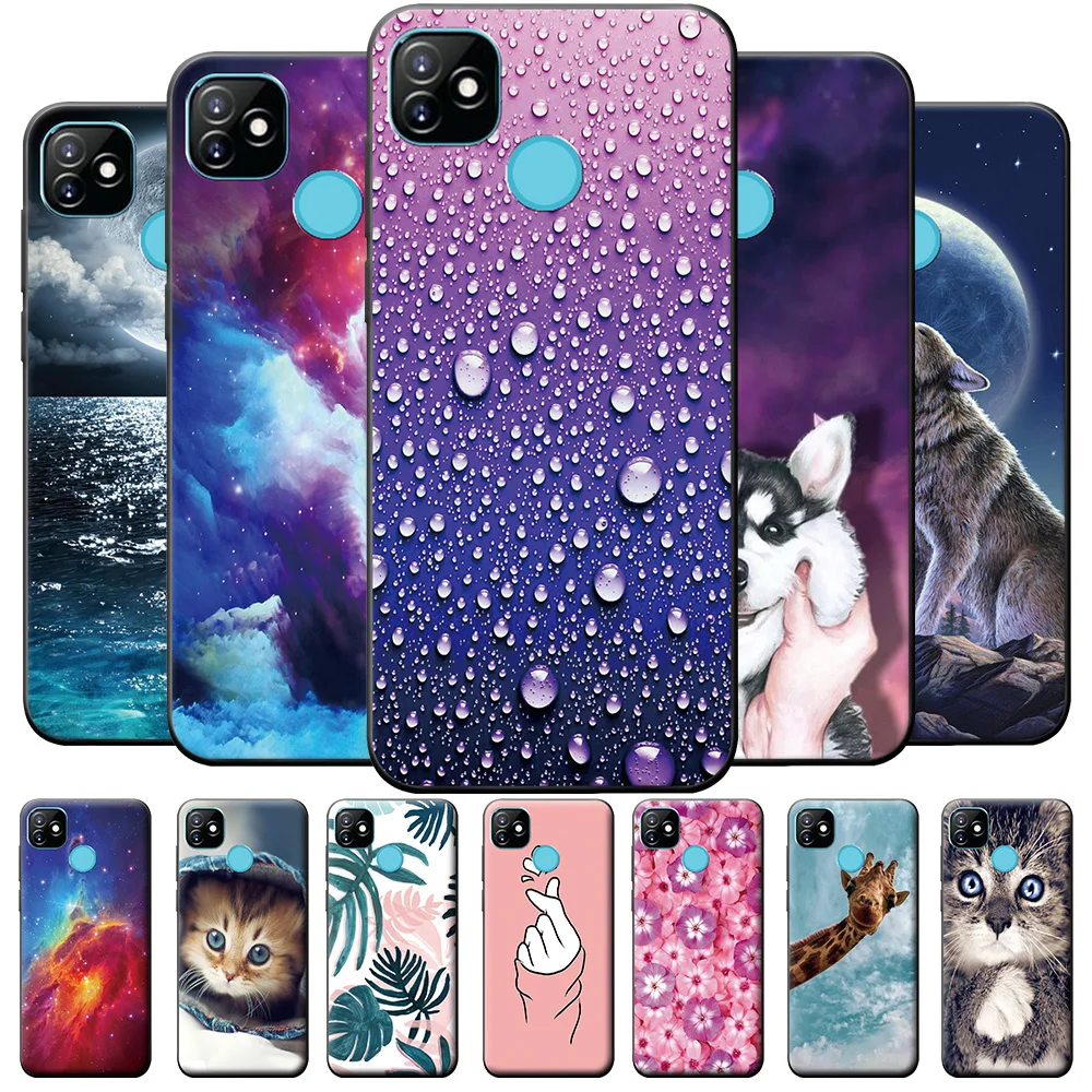 Для ITEL Vision 1 L6005 чехол S16 для Itel Vision 1 Pro Черный Силиконовый противоударный телефон чехол s Vision1 P36 Play задняя крышка бампер