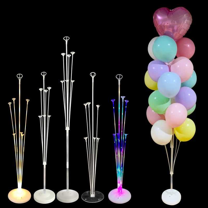 

7/19 tubes Balloon Stand Balloon Holder Column Confetti Balloons Baby Shower Birthday Party Wedding Eid Xmas Decoration Supplies