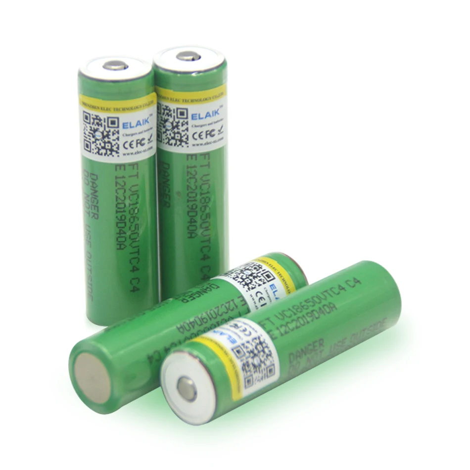 

2 stücke Elaik 100% Original 3,6 V 18650 VTC4 2100mAh Hohe ablauf 30A akku Für US18650VTC4 + Spitzen