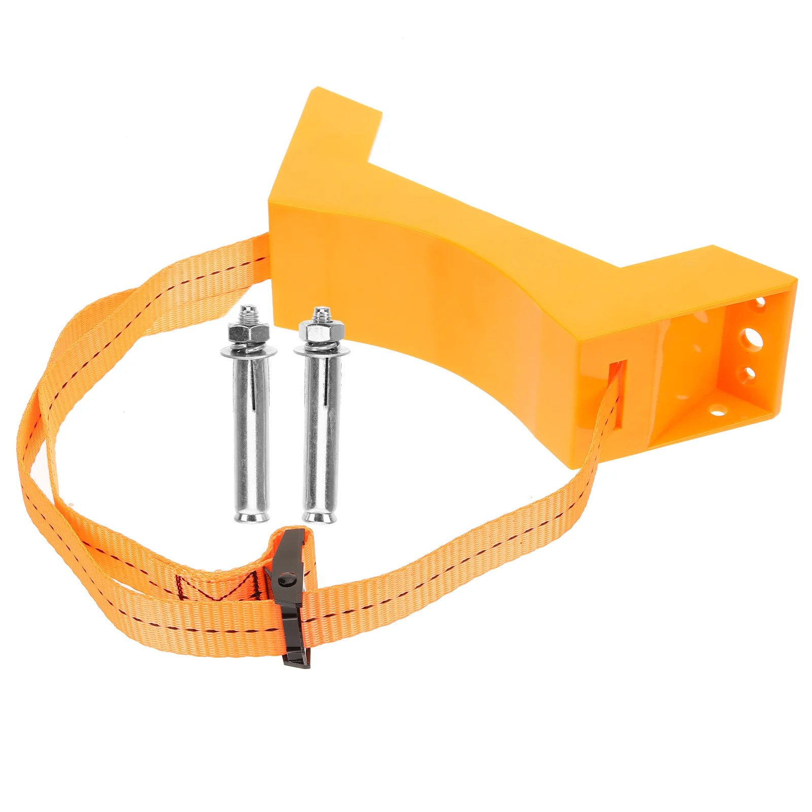 

Wall Mounted Holder Gas Tank Bracket Nitrogen Cylinder Safety Straps Hanging Propane Abs