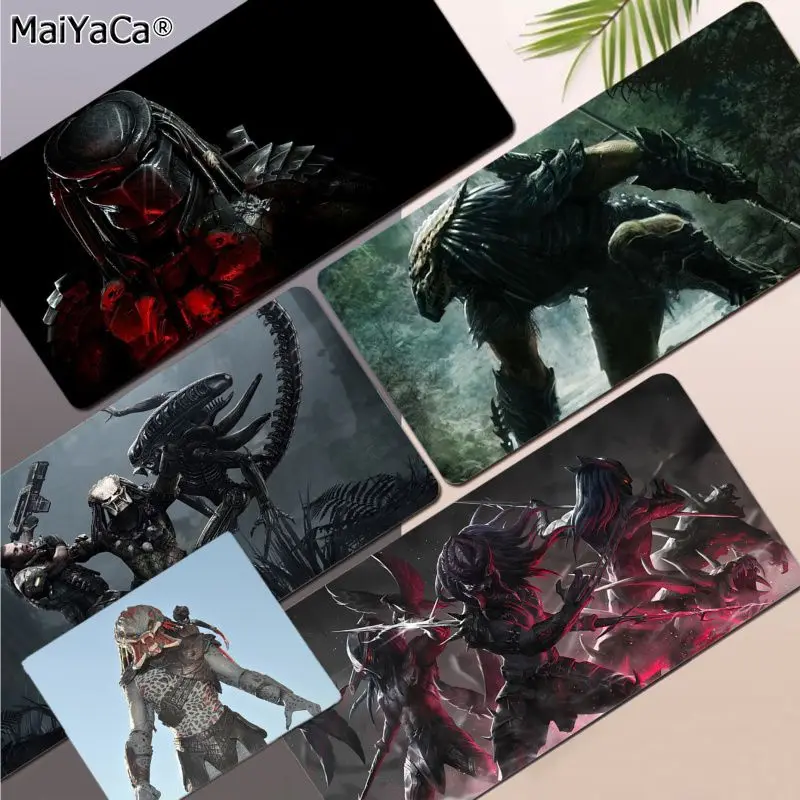 

Cool Movie Predator Warrior In Stocked Large sizes DIY Custom Mouse pad mat Size for CSGO Game Player Desktop PC Computer Laptop