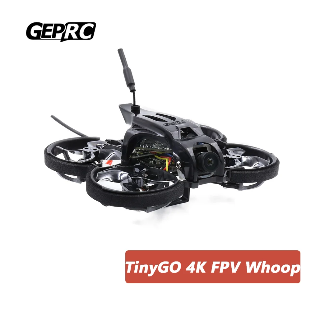 

2022 New GEPRC TinyGO 4K FPV Whoop RTF Drone 4k Profesional Caddx Loris 4K GR1102 10000KV Mini Drone CineWhoop Toys for Boy Kid