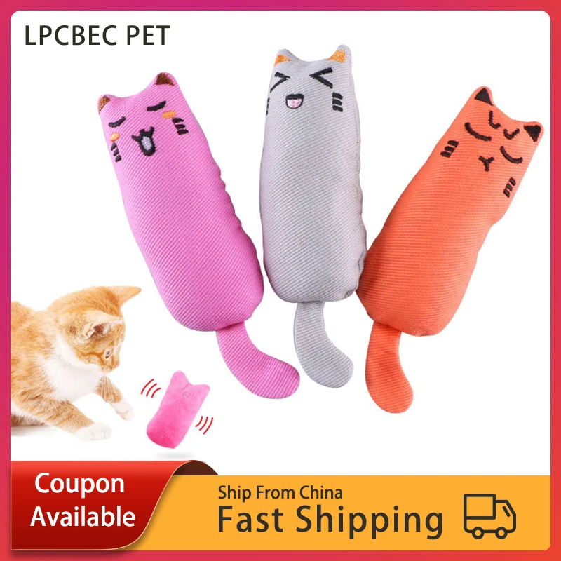 

Rustle Sound Catnip Toy Cats Products for Cute Cat Chewing Toys for Kitten Teeth Grinding Cat Plush Thumb Pillow Pet Accessories