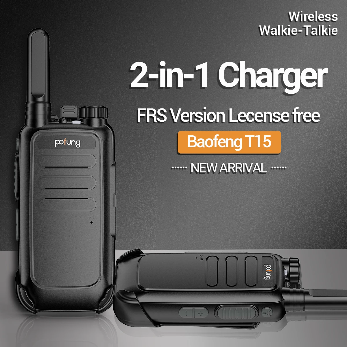 BAOFENG T15 мини - рация FRS бесплатный двусторонний беспроводной VOX USB купить по