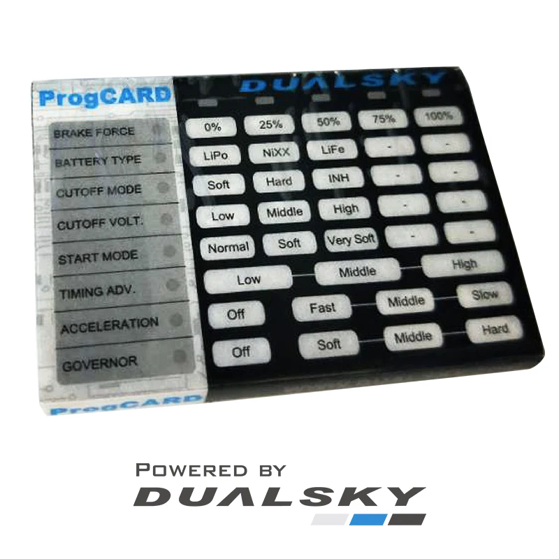 

Специализированная плата программирования Dualsky ProgCARD V3 для ESC моделей самолетов