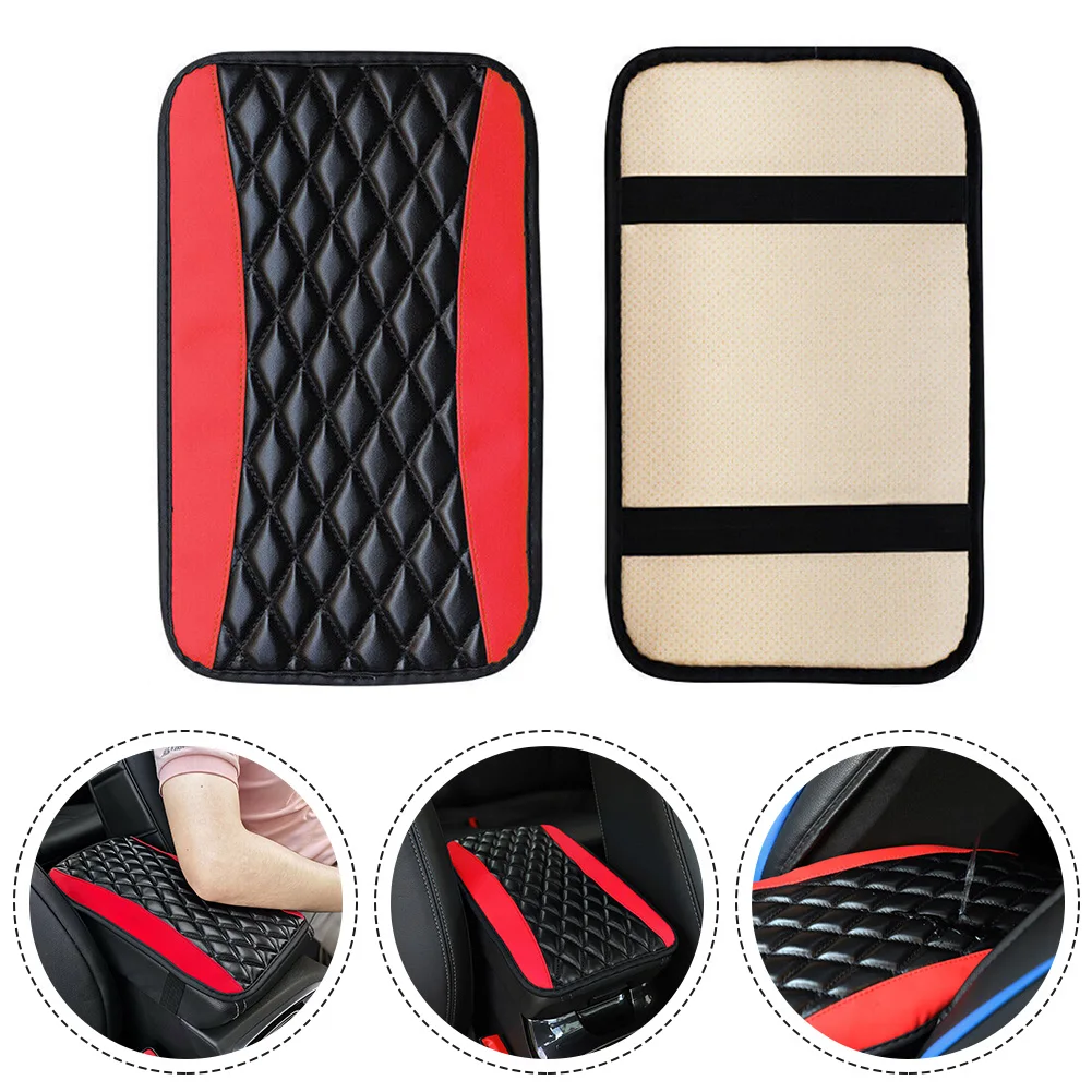 

Подлокотник, подлокотник, подлокотник, консоль, чехол, Центральная подушка, коврик, аксессуары для автомобиля, искусственная кожа, черный, а...