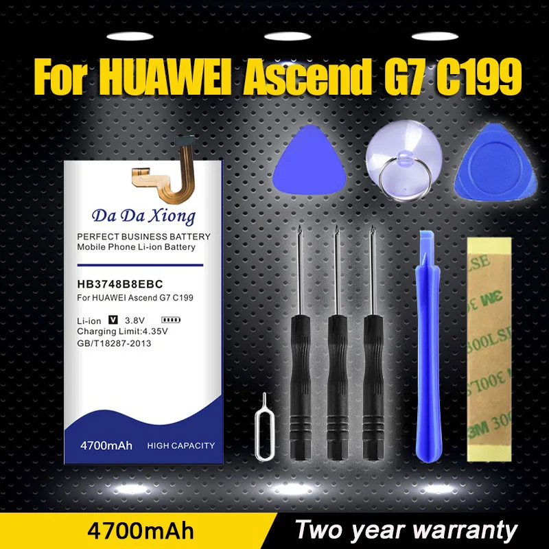 

New Listing Model [ HB3748B8EBC ] Mobile Phone Battery for Huawei AscendG7-TL100 G7 C199-CL00 C199