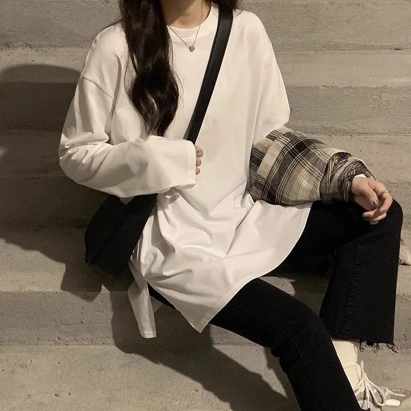 Рубашка средней длины с длинными рукавами Idle Sle женская весна/осень/зима новая