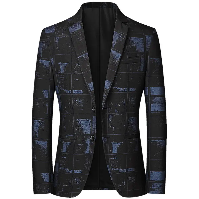 

2022 Boutique Large Size Men's Suits Fashion Business Gentlemen's Casual Trends Korean Small Suits Single Breasted Single West