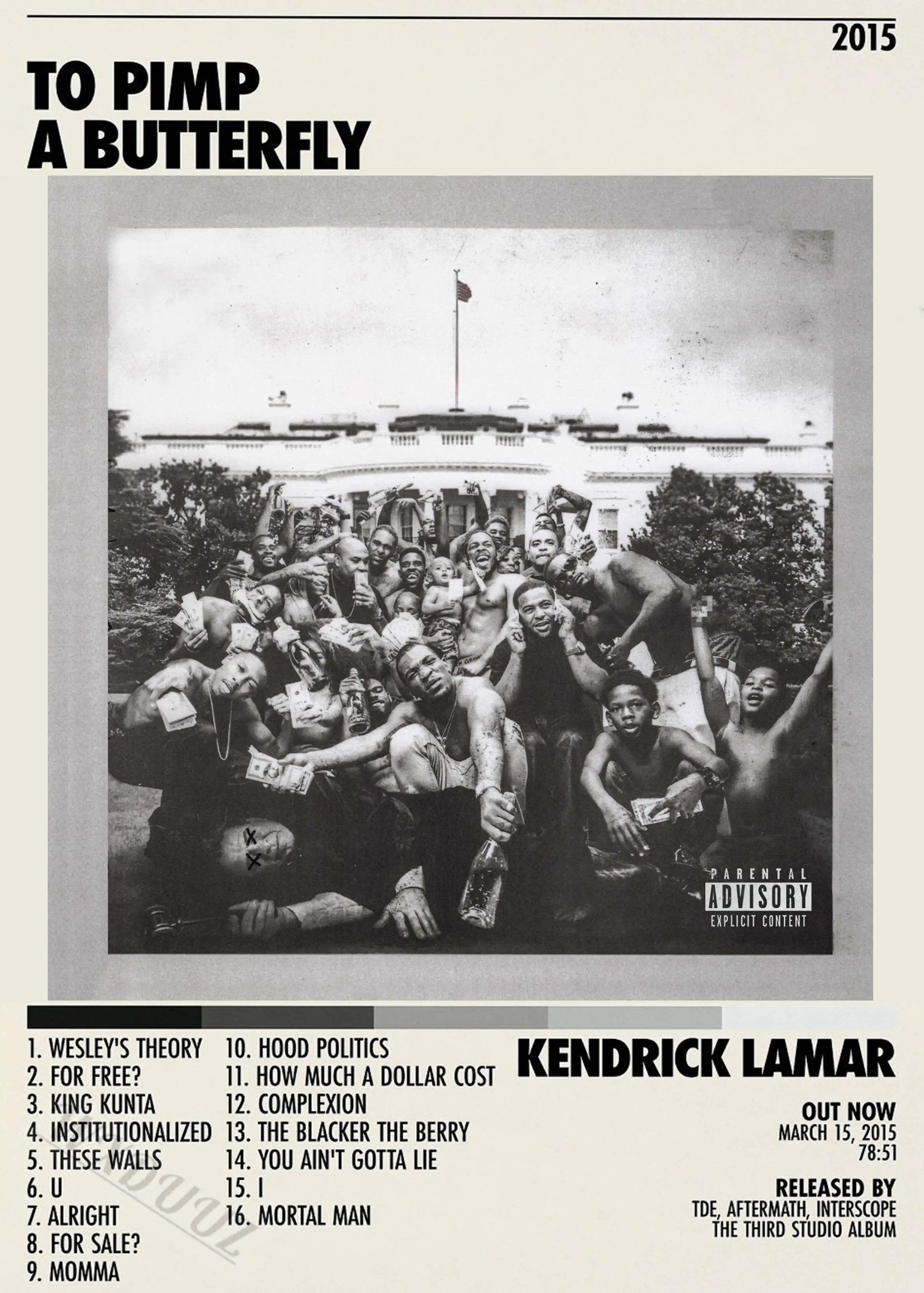 

Музыкальный плакат Star Hot ASAP ROCKY KENDRICK LAMAR 80S