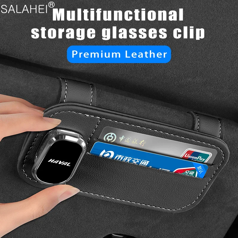 

Car Multifunctional Eyeglass Holder Sun Visor Glasses Storage Clip For Haval Jolion F7 H9 H6 H2 F7X F7H H8 H3 H4 H1 H5 H7 H2S F5