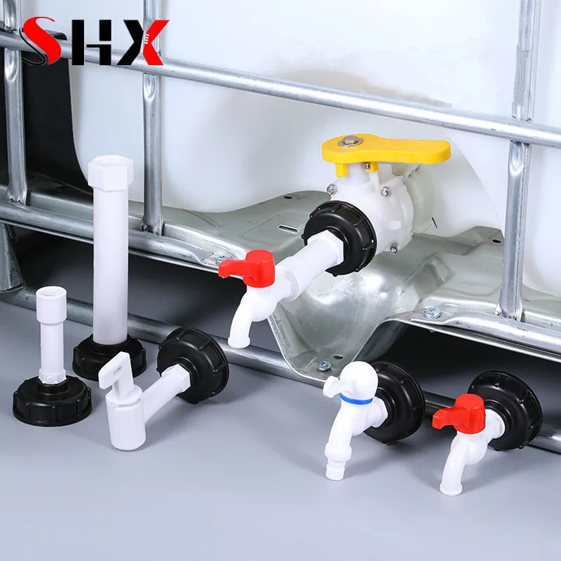 

S60*6 Coarse Thread IBC Tank Adapter Plastic Water Tank Connector Watering Tool Irrigation Valve Fittings
