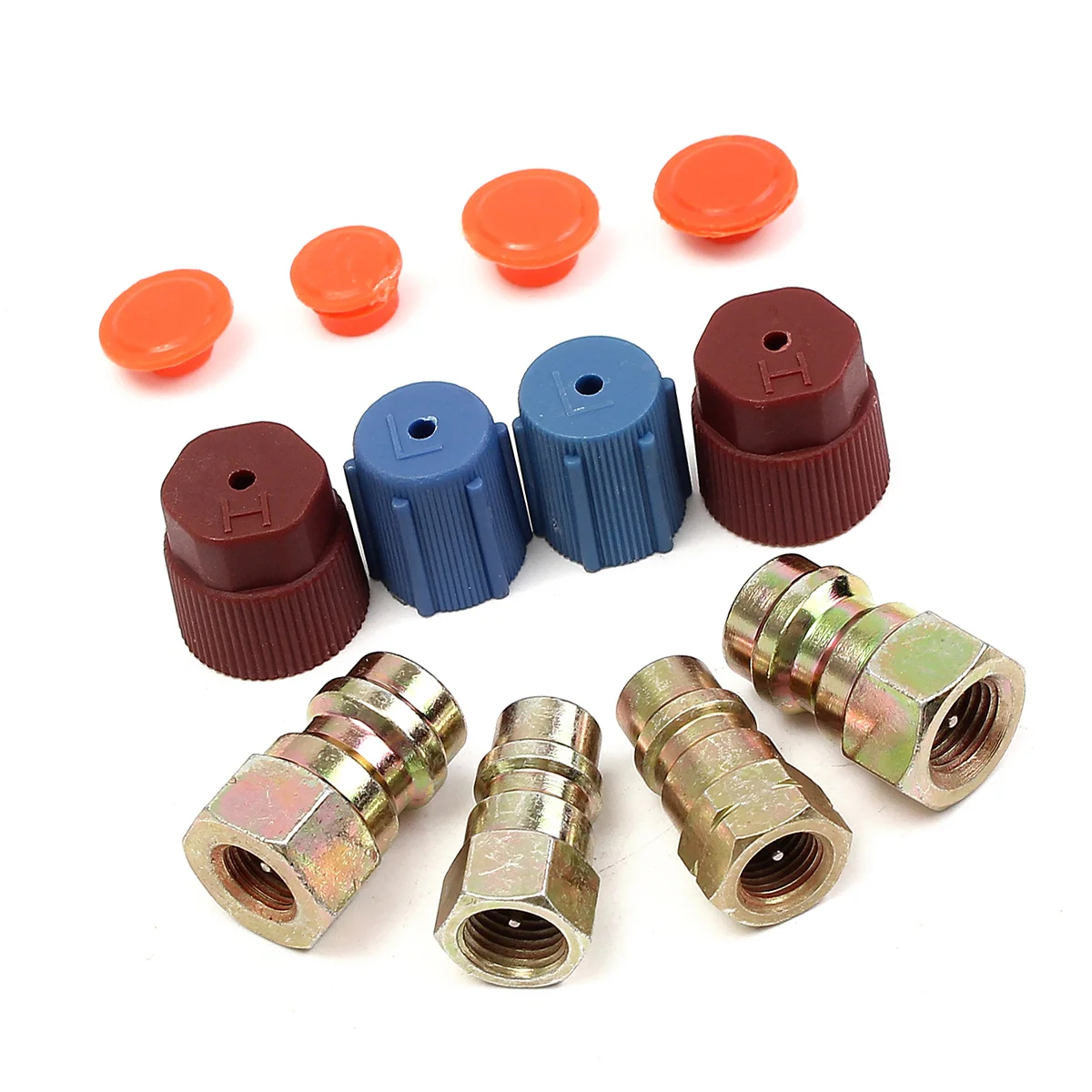 

Adapter R134A Gas Kitbrass Conversion Retrofit Fitting Core Adaptor Tank Refrigerant Recharge Refill Flare Vacuum Pump Quick