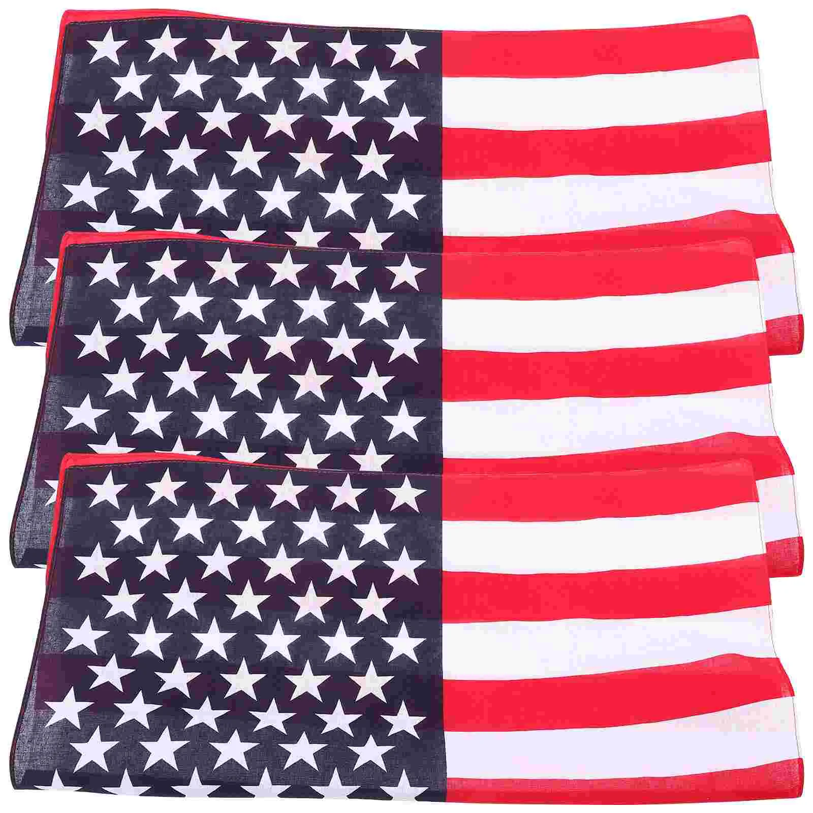 

American Flag Bandanas Headband USA Flag Headband Patriotic Athletic Wicking Kerchief USA Apparel USA Clothing Bandana for