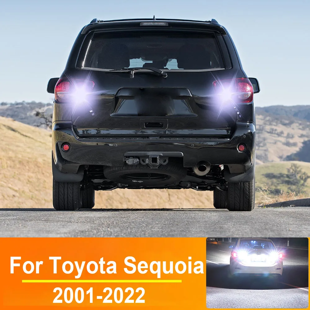 

2 шт. фонарь заднего хода для Toyota Sequoia 2001-2022 2001 2005 2008 2009 2014 Запчасти Аксессуары Светодиодный резервный фонарь Canbus без ошибок