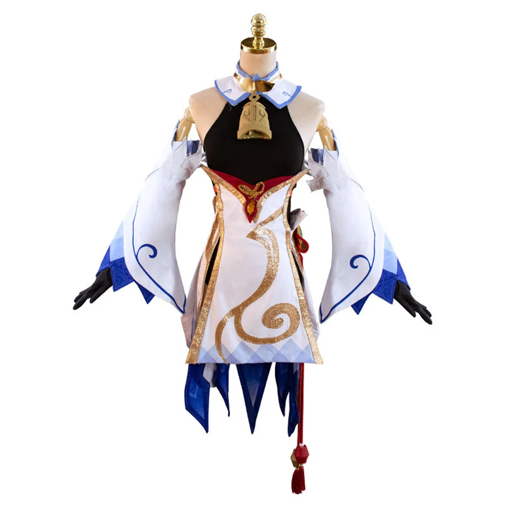 

Anime Genshin Impact Ganyu Cosplay Costume Halloween Dress Women Clothes