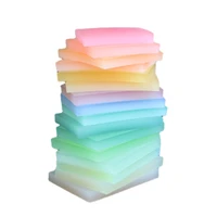10 7 5 1cm colored crystal clear jelly rubber carving blocks rubber stamp for scrapbooking diy sculpture tool