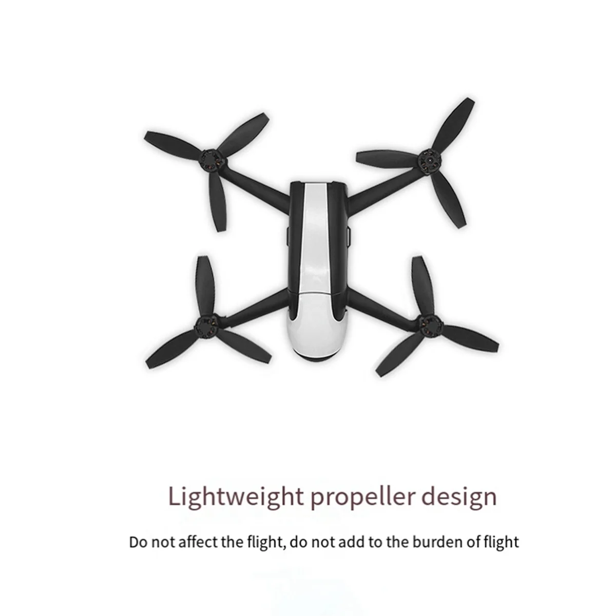 4 шт. подходят для Parrot Bebop 2 Drone лопасти пропеллера аксессуары дронов черный +