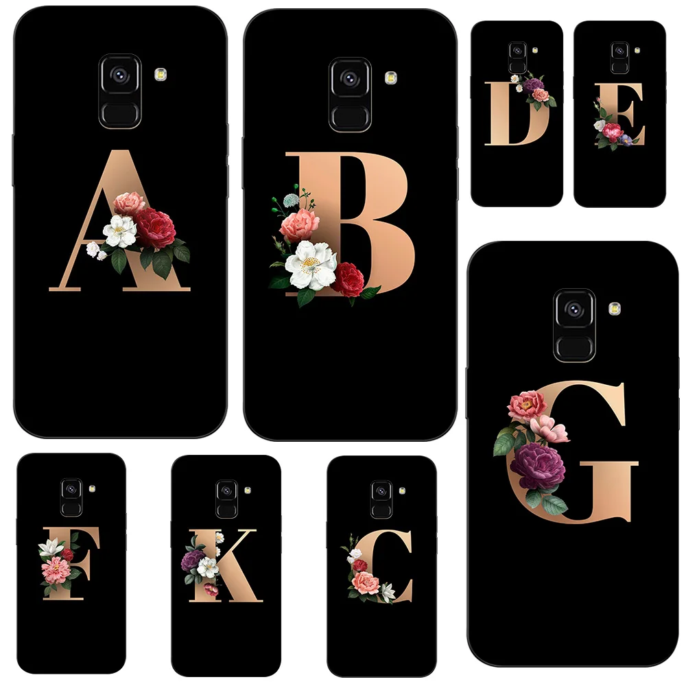 Чехол для Samsung Galaxy a8 plus 2018 задняя крышка телефона мягкий силиконовый черный ТПУ с