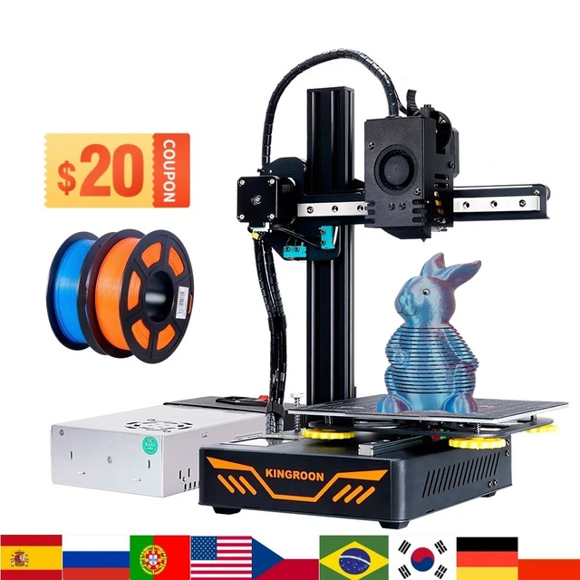 KINGROON KP3S 3D Printer KIT Titan Extruder Magnetic Plate Power Failure Resume 180*180*180mm Printing XY Metal Guide Rail 1