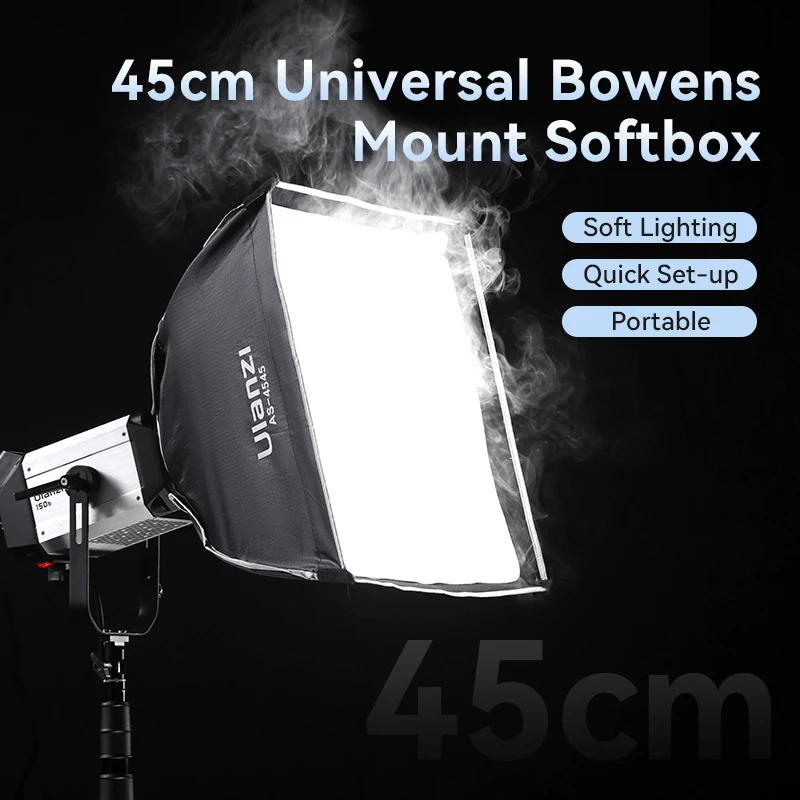 Универсальный софтбокс Ulanzi 45 см с креплением Bowens для GODOX M200D/M300D Aputure LS60d/x/LS C120d II/Amaran
