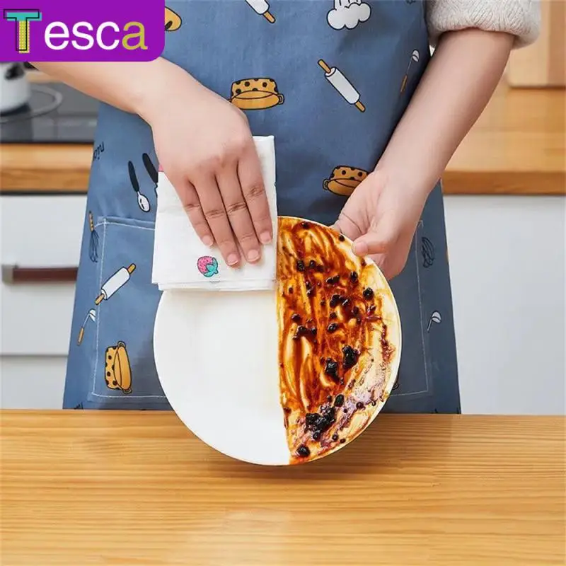 

Little Fresh Dish Towels Housework Thickened Kitchen Towels Non-woven Dish Cloth Kitchen Accessories Decontamination Dishcloth