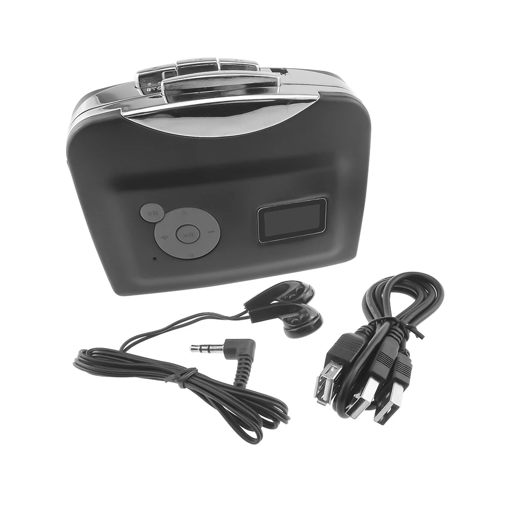 

Portable Cassette Player Tape to MP3 Converter Recorder Audio Player Convert Cassette To USB Flash Drive With Earphone