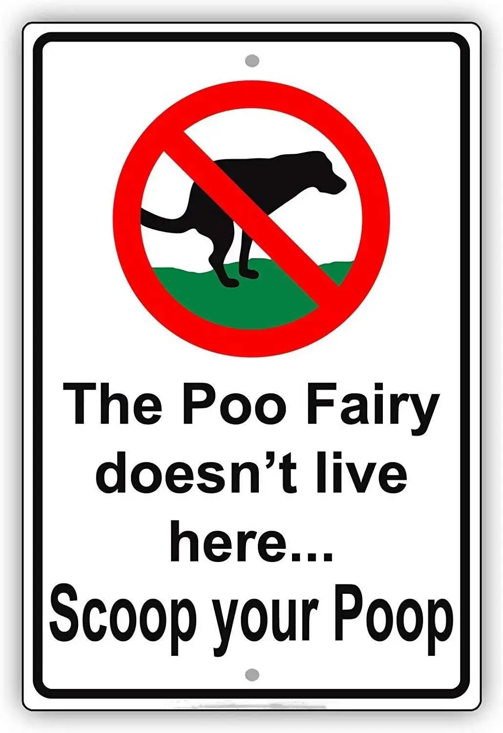 Emvery Funny Dog Poop Messge Sgn The Poo Fry не Lve Here Scoop Your Metl Plte 8 x 12 дюймов