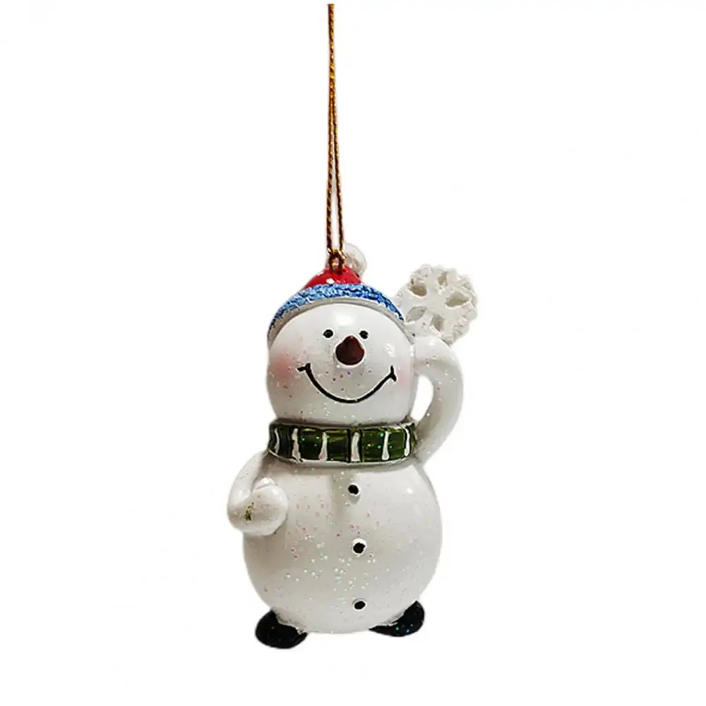 

Мини снеговик украшение симпатичный привлекательный многоразовый Снеговик статуя из смолы крафт орнамент для дома