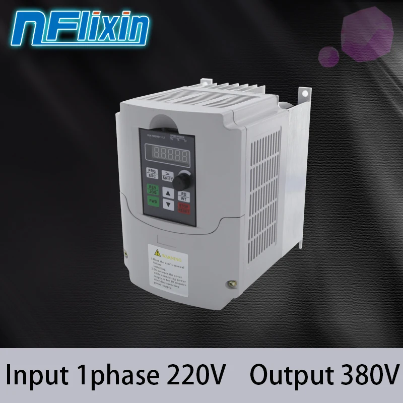 

4KW 5HP Control Vfd inverter 4000W Variable Frequency Drive for Spindle/Motor,Input 220V 1 phase to Output 3 phase 380V