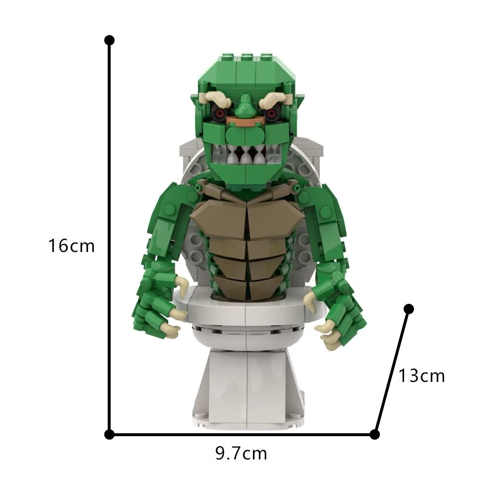 Gobrick MOC фильмы ужасов Ghoulies унитаз монстр блоки для мужчин игрушки подарок