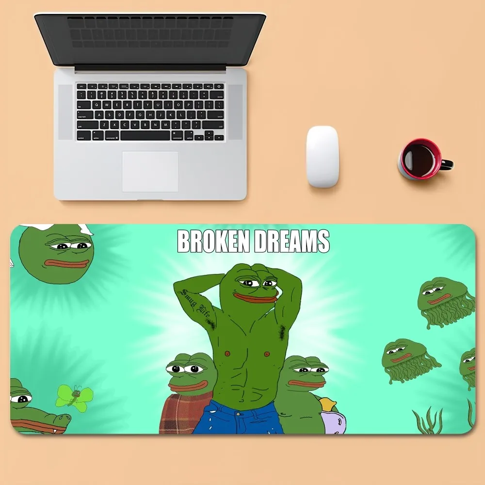 Мультяшный P-Pepe Забавный F-Frog грустный коврик для мыши офиса большой маленький