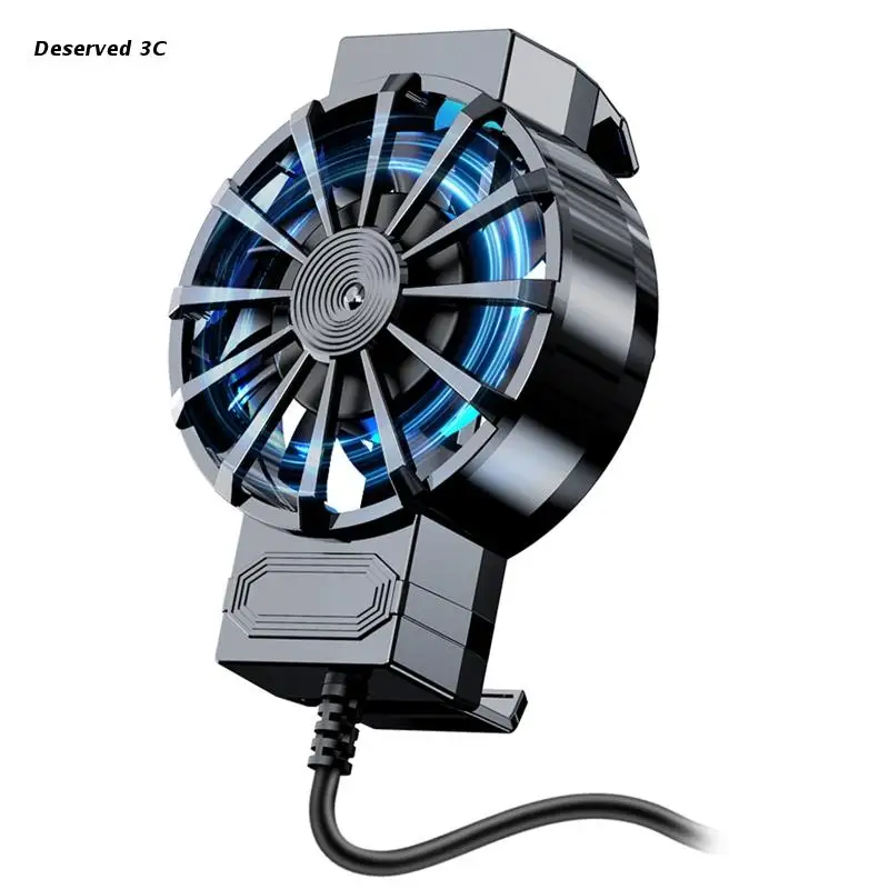 

R9CB Quiet Cellphone Cooler with 45mm Cooling Fan for 4 to 6.7inches Smartphone