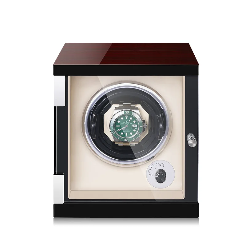 

Watch Winder For Automatic Watches Wood Box Luxury Mechanical Watches Display Box Storage LED Display Case Motor Rotator Shaker