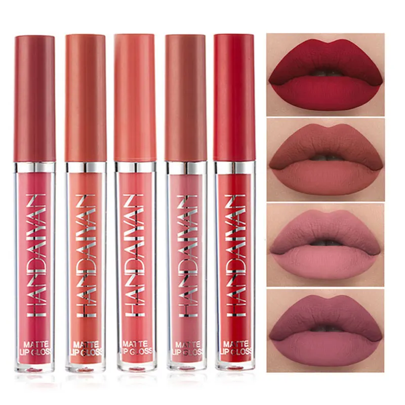 

Lip Gloss Long Lasting Velvet Matte Lip Makeup Liquid Lipstick Women Beauty Waterproof Non-stick Cup Easy To Wear Lipsticks