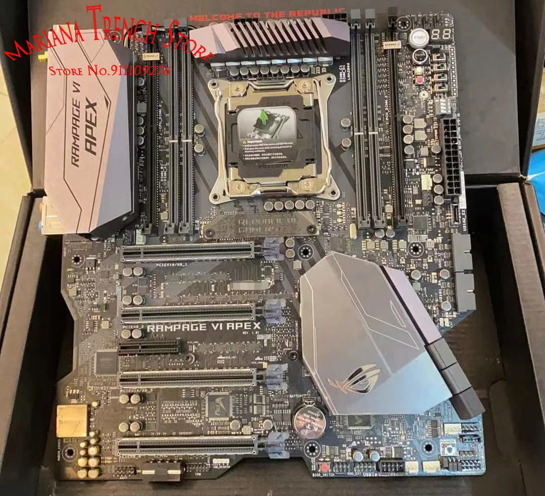 

ROG Rampage VI APEX (R6A) для ASUS X299 материнская плата EATX LGA2066 Core X Series процессоров Wi-Fi 802,11 a/b/g/n/ac