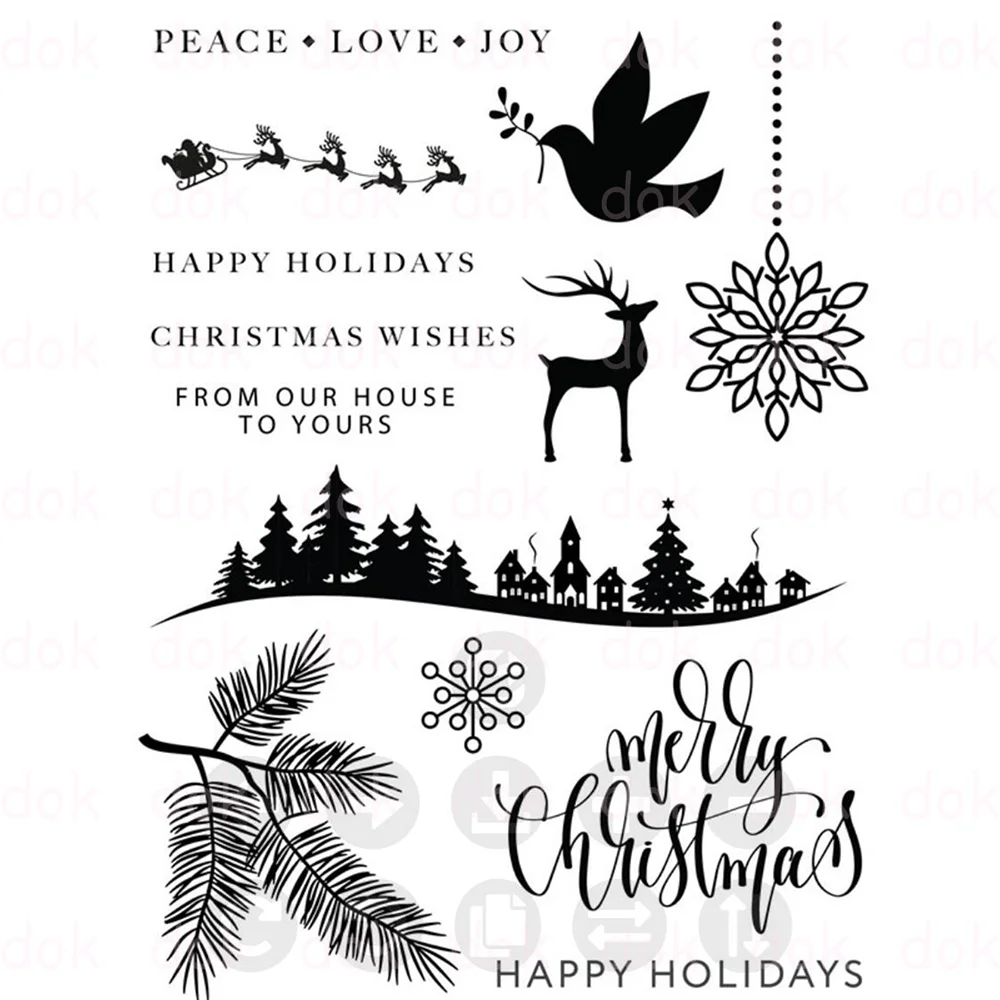 

Elk Bird Snowflakes New Metal Cutting Dies Scrapbook Diary Decoration Stencil Embossing Template DIY Greeting Card Handmade 2022